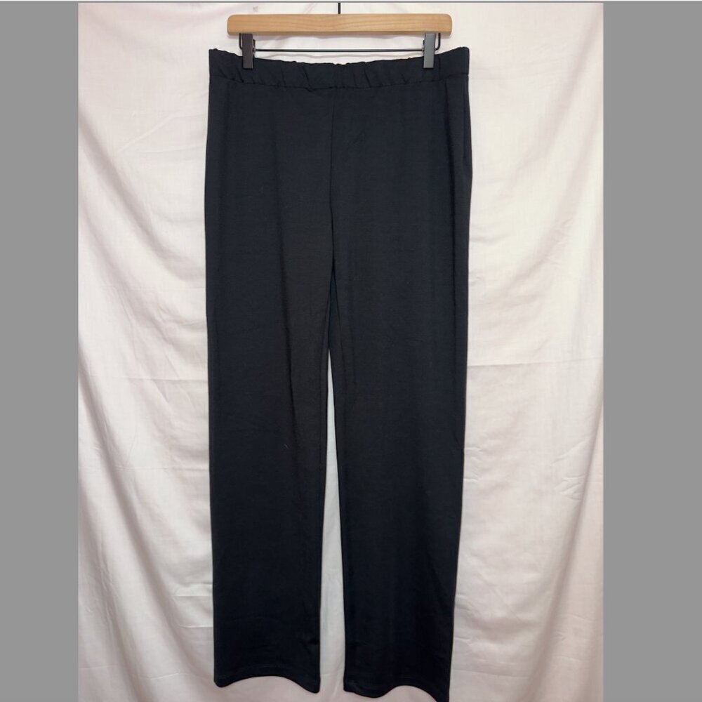 Chico's NWT Black High Waisted Pull On Regular Fit Straight Leg Pants